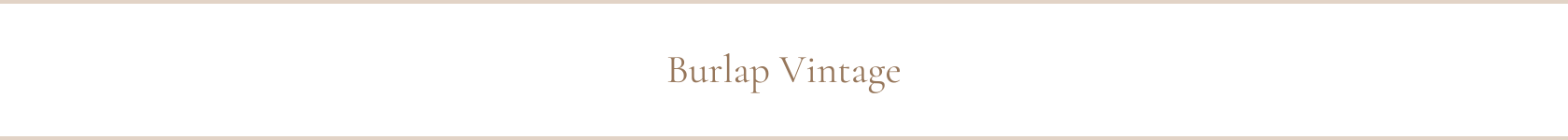 Burlap Vintage