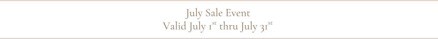 July Sale Event