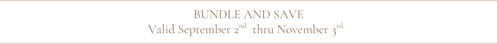 Bundle & Save Sale Event