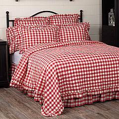 51766-Annie-Buffalo-Red-Check-Ruffled-California-King-Quilt-Coverlet-130Wx115L-image-3