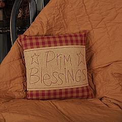 56651-Burgundy-Check-Prim-Blessings-Pillow-12x12-image-2