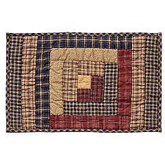 33024-Millsboro-Placemat-Log-Cabin-Block-Quilted-Set-of-6-12x18-image-4