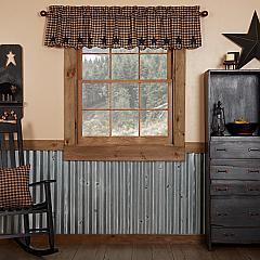 Navy Star Scalloped Valance 16x72