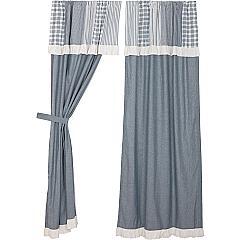 51287-Sawyer-Mill-Blue-Chambray-Solid-Panel-with-Attached-Patchwork-Valance-Set-of-2-84x40-image-6