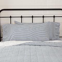 51910-Sawyer-Mill-Blue-Ticking-Stripe-Ruffled-King-Pillow-Case-Set-of-2-21x40-image-3