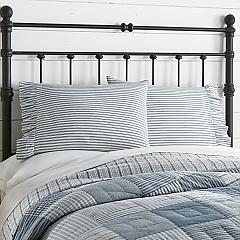 51911-Sawyer-Mill-Blue-Ticking-Stripe-Ruffled-Standard-Pillow-Case-Set-of-2-21x30-image-3