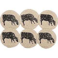 45804-Sawyer-Mill-Charcoal-Cow-Jute-Coaster-Set-of-6-image-4