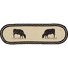 34088-Sawyer-Mill-Charcoal-Cow-Jute-Stair-Tread-Oval-Latex-8.5x27-image-5