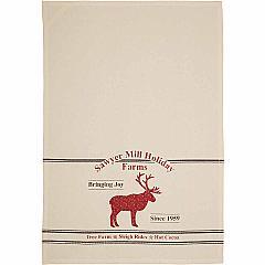 63466-Sawyer-Mill-Holiday-Reindeer-And-Recipes-Unbleached-Natural-Muslin-Tea-Towel-Set-of-3-19x28-image-4