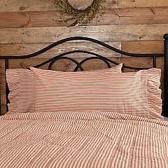 51953-Sawyer-Mill-Red-Ticking-Stripe-Ruffled-King-Pillow-Case-Set-of-2-21x40-image-3