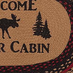 69484-Cumberland-Stenciled-Moose-Jute-Rug-Oval-Welcome-to-the-Cabin-20x30-image-3
