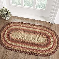 67111-Ginger-Spice-Jute-Rug-Oval-w-Pad-27x48-image-1