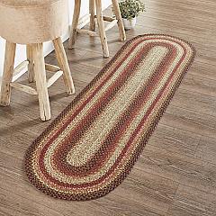 67112-Ginger-Spice-Jute-Rug-Runner-Oval-w-Pad-22x72-image-1