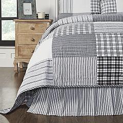 80454-Sawyer-Mill-Black-Ticking-Stripe-Queen-Bed-Skirt-60x80x16-image-2