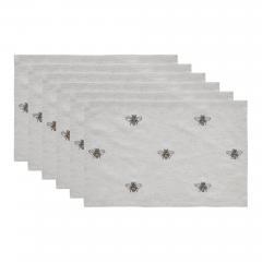 81268-Embroidered-Bee-Placemat-Set-of-6-12x18-image-7