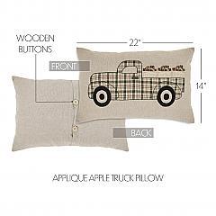 80327-Cider-Mill-Applique-Apple-Truck-Pillow-14x22-image-1