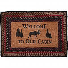 69413-Cumberland-Stenciled-Moose-Jute-Rug-Rect-Welcome-to-the-Cabin-20x30-image-2