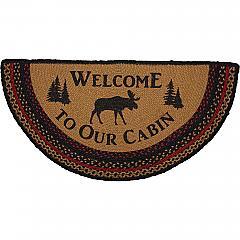 70193-Cumberland-Stenciled-Moose-Jute-Rug-Half-Circle-Welcome-to-the-Cabin-16.5x33-image-2