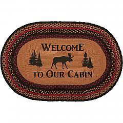 69484-Cumberland-Stenciled-Moose-Jute-Rug-Oval-Welcome-to-the-Cabin-20x30-image-5