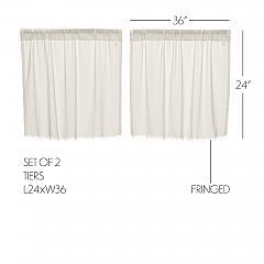 10762-Tobacco-Cloth-Antique-White-Tier-Fringed-Set-of-2-L24xW36-image-1