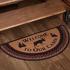 70193-Cumberland-Stenciled-Moose-Jute-Rug-Half-Circle-Welcome-to-the-Cabin-16.5x33-image-6
