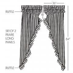 51110-Annie-Buffalo-Black-Check-Ruffled-Prairie-Long-Panel-Set-of-2-84x36x18-image-1