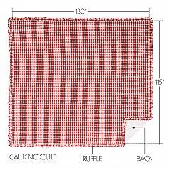 51766-Annie-Buffalo-Red-Check-Ruffled-California-King-Quilt-Coverlet-130Wx115L-image-1
