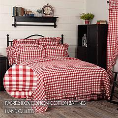 51766-Annie-Buffalo-Red-Check-Ruffled-California-King-Quilt-Coverlet-130Wx115L-image-2