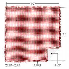 51768-Annie-Buffalo-Red-Check-Ruffled-Queen-Quilt-Coverlet-90Wx90L-image-1