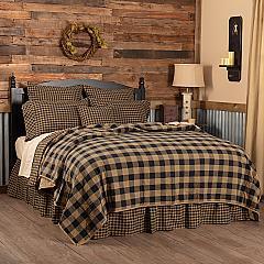 42371-Black-Check-Luxury-King-Quilt-Coverlet-120Wx105L-image-1