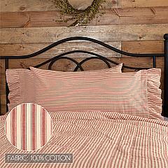 51953-Sawyer-Mill-Red-Ticking-Stripe-Ruffled-King-Pillow-Case-Set-of-2-21x40-image-2