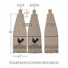 45878-Sawyer-Mill-Charcoal-Poultry-Button-Loop-Kitchen-Towel-Set-of-2-image-1