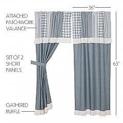 51288-Sawyer-Mill-Blue-Chambray-Solid-Short-Panel-with-Attached-Patchwork-Valance-Set-of-2-63x36-image-1