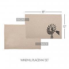34145-Sawyer-Mill-Charcoal-Windmill-Placemat-Set-of-6-12x18-image-1