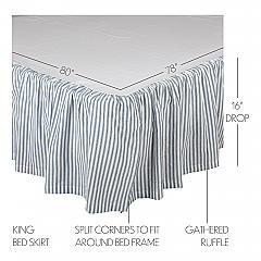 51905-Sawyer-Mill-Blue-Ticking-Stripe-King-Bed-Skirt-78x80x16-image-2