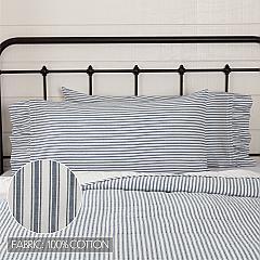 51910-Sawyer-Mill-Blue-Ticking-Stripe-Ruffled-King-Pillow-Case-Set-of-2-21x40-image-1