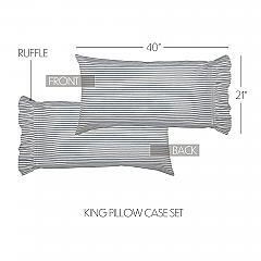 51910-Sawyer-Mill-Blue-Ticking-Stripe-Ruffled-King-Pillow-Case-Set-of-2-21x40-image-2