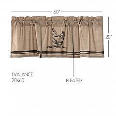 51931-Sawyer-Mill-Charcoal-Chicken-Valance-Pleated-20x60-image-1