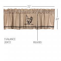 52206-Sawyer-Mill-Charcoal-Chicken-Valance-Pleated-20x72-image-1