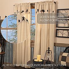 45791-Kettle-Grove-Panel-with-Attached-Applique-Crow-and-Star-Valance-Set-of-2-84x40-image-2