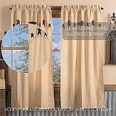 45792-Kettle-Grove-Short-Panel-with-Attached-Applique-Crow-and-Star-Valance-Set-of-2-63x36-image-2