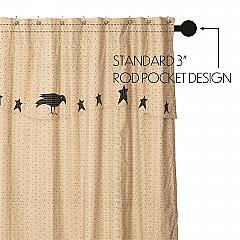 51246-Kettle-Grove-Shower-Curtain-with-Attached-Applique-Crow-and-Star-Valance-72x72-image-3