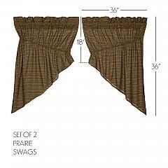 8270-Tea-Cabin-Green-Plaid-Prairie-Swag-Set-of-2-36x36x18-image-1