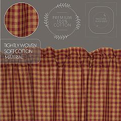 6100-Burgundy-Check-Scalloped-Prairie-Short-Panel-Set-of-2-63x36x18-image-3