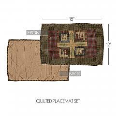 30618-Tea-Cabin-Placemat-Quilted-Set-of-6-12x18-image-1