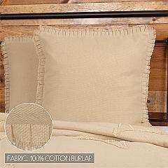 45818-Burlap-Vintage-Fabric-Euro-Sham-w-Fringed-Ruffle-26x26-image-2
