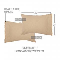 51798-Burlap-Vintage-Standard-Pillow-Case-w-Fringed-Ruffle-Set-of-2-21x30-image-1