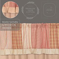 51345-Sawyer-Mill-Red-Chambray-Solid-Short-Panel-with-Attached-Patchwork-Valance-Set-of-2-63x36-image-3