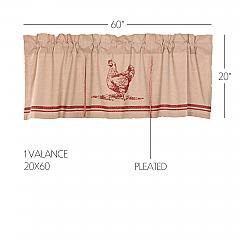 51967-Sawyer-Mill-Red-Chicken-Valance-Pleated-20x60-image-1
