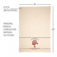 51350-Sawyer-Mill-Red-Windmill-Muslin-Unbleached-Natural-Tea-Towel-19x28-image-1